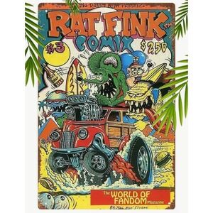 Rat Fink Comix Tin Metal Signs Big Daddy 8x12 Daddy Roth Garage Bar Man Cave